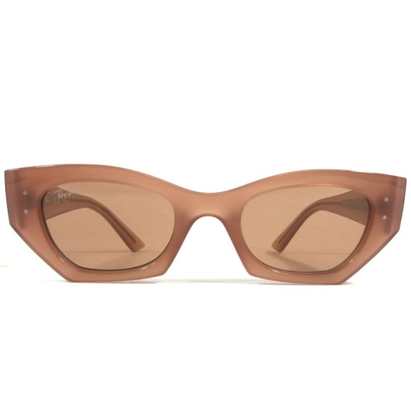 Ray-Ban Accessories - Ray-Ban Sunglasses RB4430 ZENA 6778/7 Cannella Cloudy Shiny Frames Orange Lenses